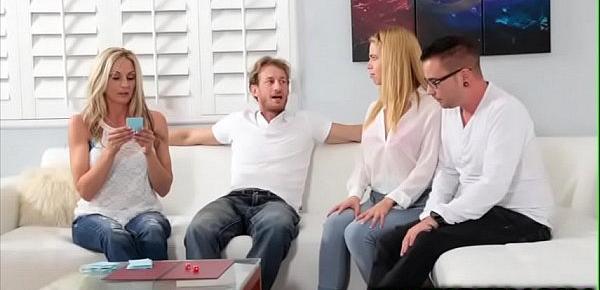  Fun games turn into fuck session for Alina West and her fucked fam